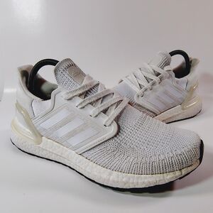 Adidas Ultraboost Knit Running Sneakers in Cloud White